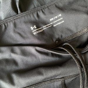 Under Armour Black Compression Leggings, Size M